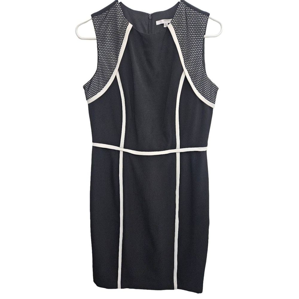Studio One New York Black Dress with White Pipework